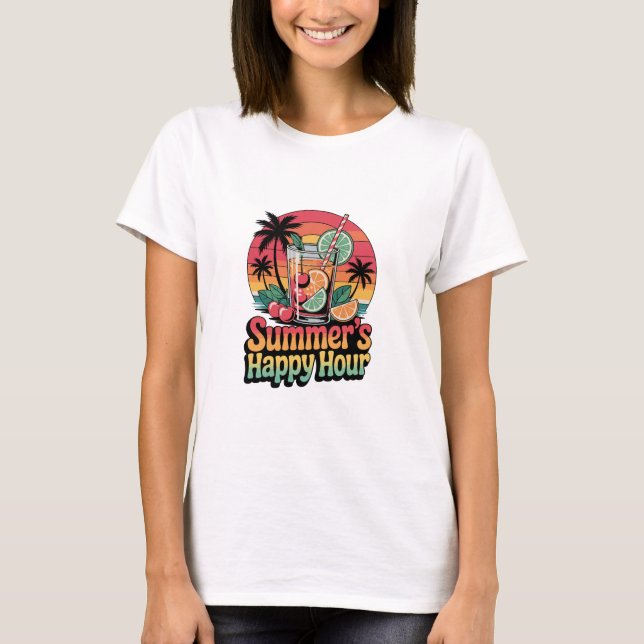 Summer Happy Hour T-Shirt (Front)