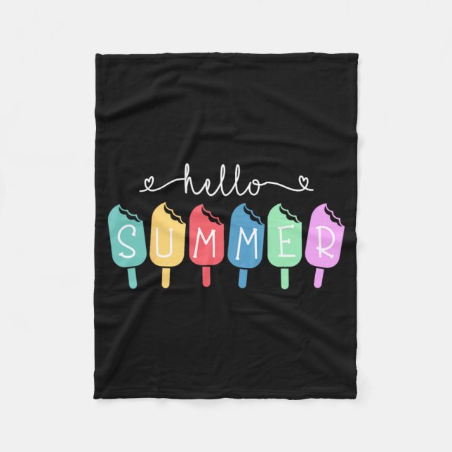 Summer Happy Last Day School Teacher Student  Fleece Blanket (Front)