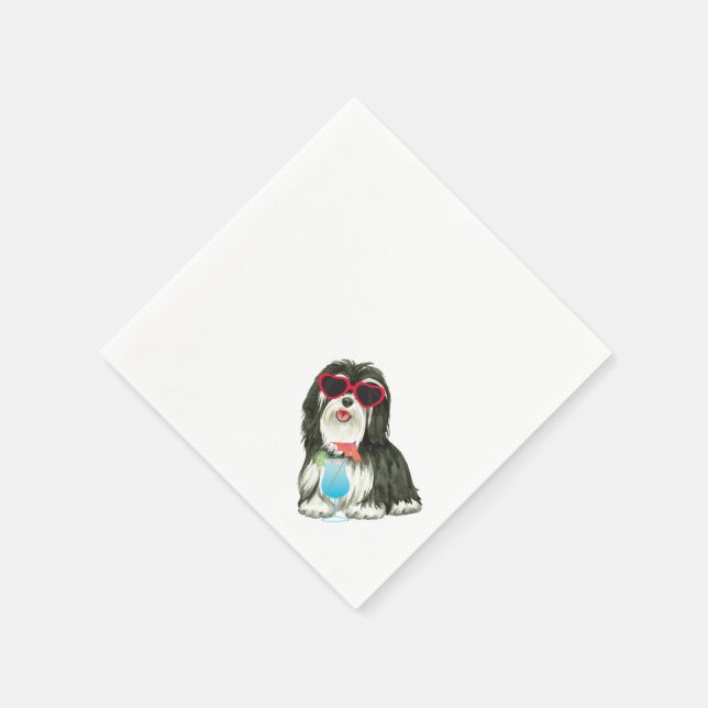 Summer Havanese Napkin (Corner)