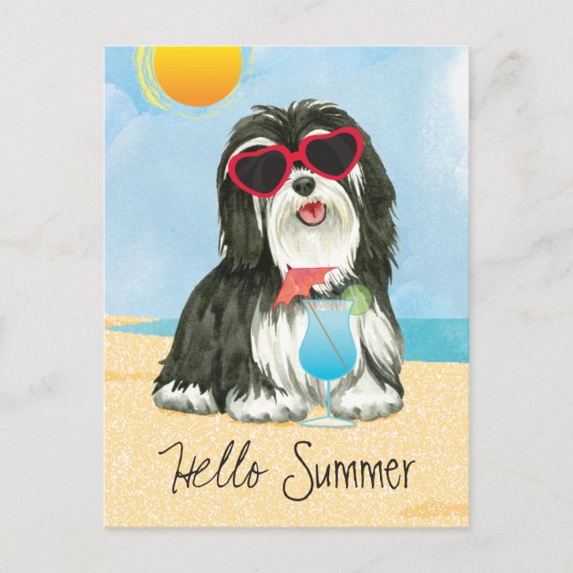 Summer Havanese Postcard (Front)