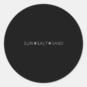 Summer hawaii beach vacation sunshine sunset sun classic round sticker