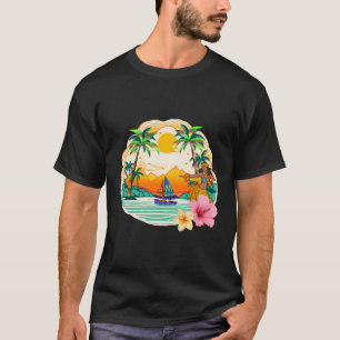 Summer Hawaiian Hula Dancer Women Hawaii Vacation  T-Shirt