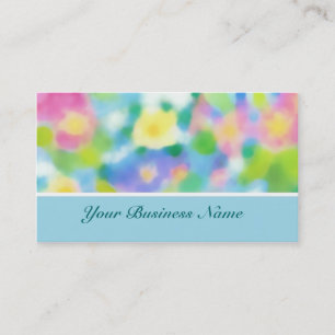 Summer Haze Floral Business Card