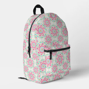 Summer Heart Mandala Printed Backpack