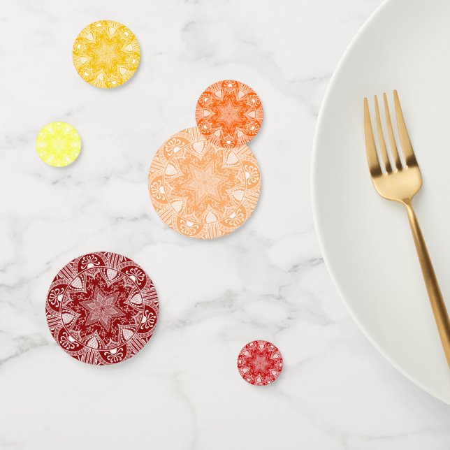 Summer Heat Mandala Confetti (Group)