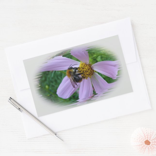 Summer heat rectangular sticker (Envelope)