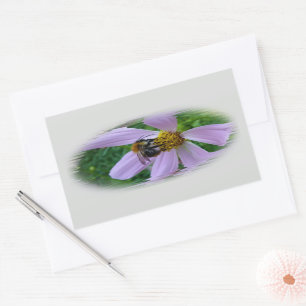 Summer heat rectangular sticker