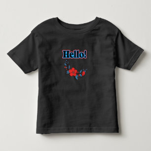 Summer Hello Flower Toddler T-Shirt
