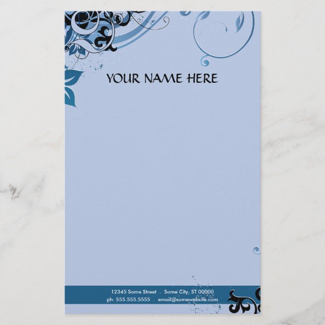 summer hi-fi stationery (Front)