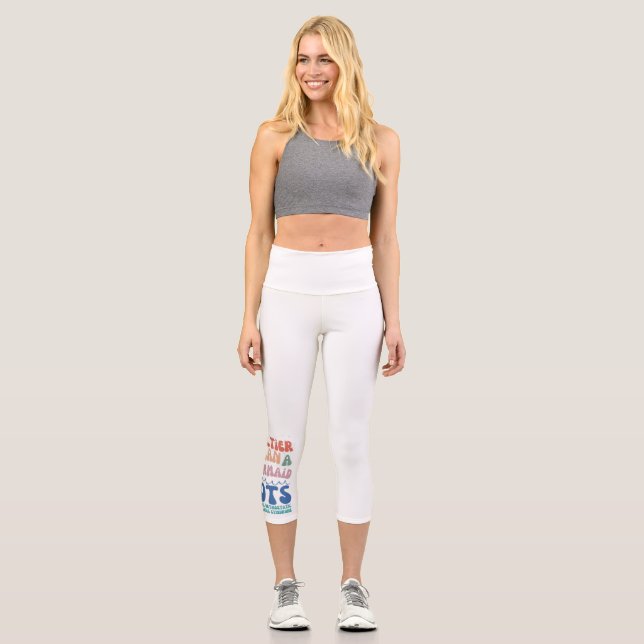 Summer High Waisted Yoga Capris, XS (0-2) Capri Leggings (Front)