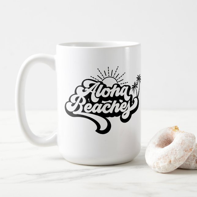 Summer Holiday Theme Coffee Mug (With Donut)