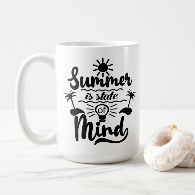 Summer Holiday Theme Coffee Mug (With Donut)
