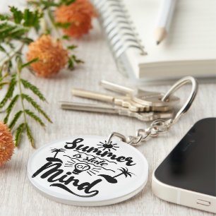 Summer Holiday Theme Key Ring