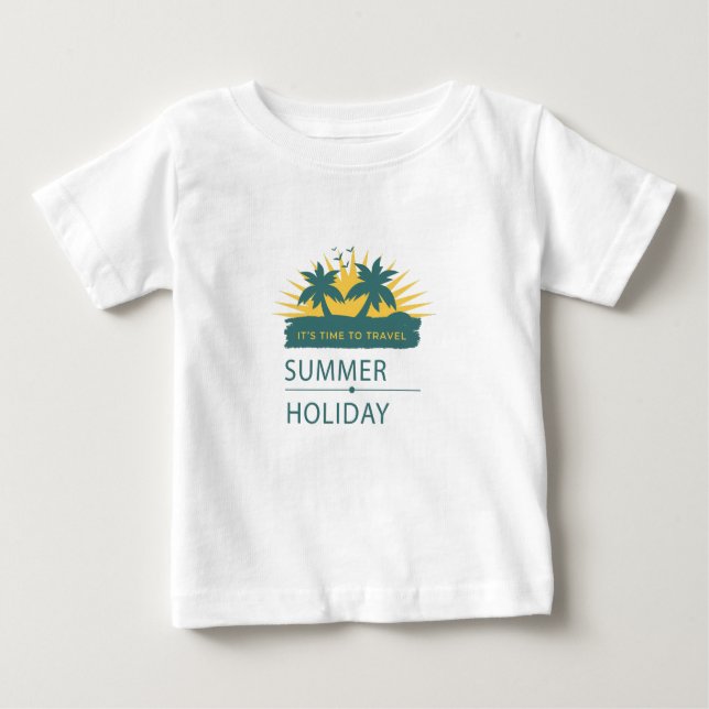 Summer Holiday Vacation Landscape Baby T-Shirt (Front)