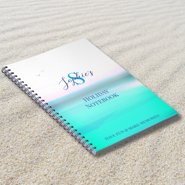 Summer holiday vacation memories notebook w/ name (Creator Uploaded)