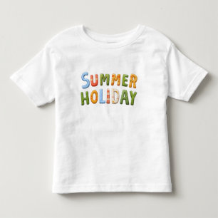 Summer Holiday - Vibrant Summer Holiday Text Art Toddler T-Shirt