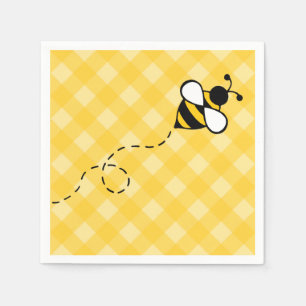 Summer Honey Bee Party Picnic Napkins