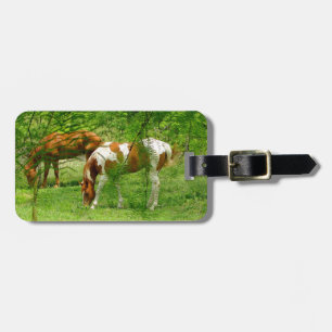 Summer Horses Luggage Tag