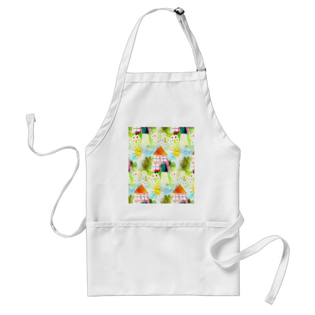 summer house and garden A completely seamless tile Standard Apron (Front)