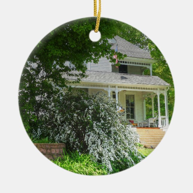 Summer House Ceramic Ornament (Front)