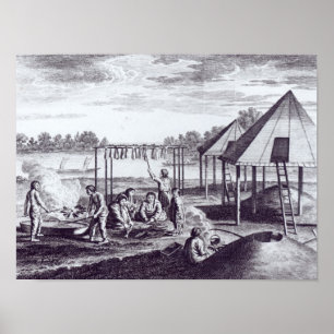 Summer Huts Poster