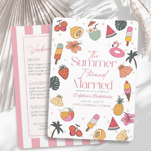 Summer I Turned Married Bachelorette Weekend Invitation