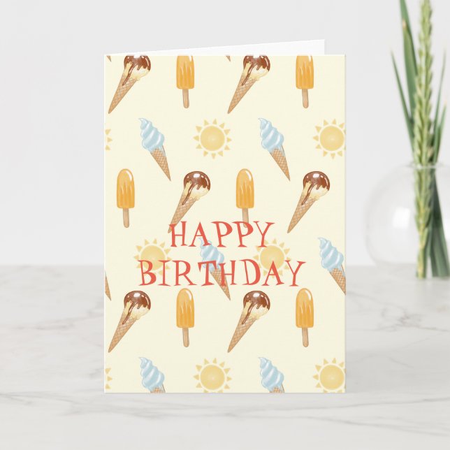 Summer ice cream card (Front)
