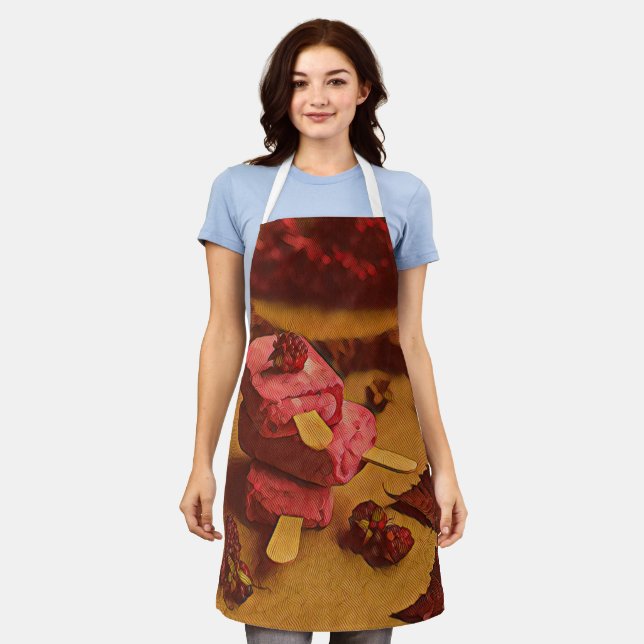Summer ice cream lovers apron (Worn)