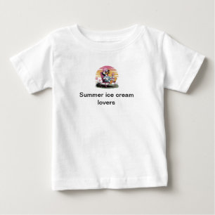 Summer ice cream lovers baby T-Shirt