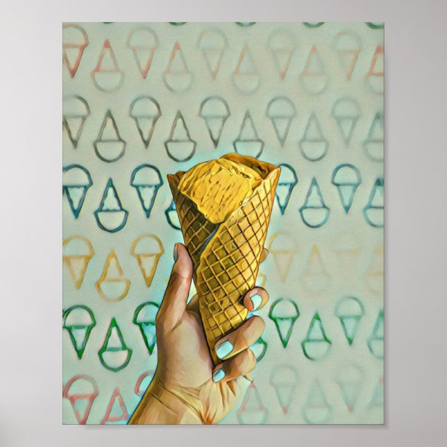 Summer ice cream lovers poster (Front)