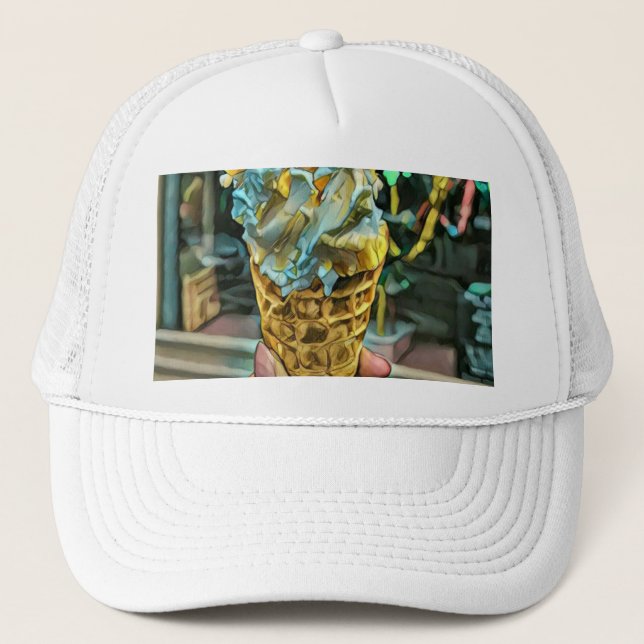 Summer ice cream lovers trucker hat (Front)