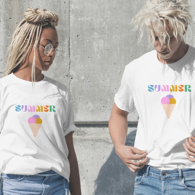 summer ice cream modern typography t-shirt (Creator Uploaded)