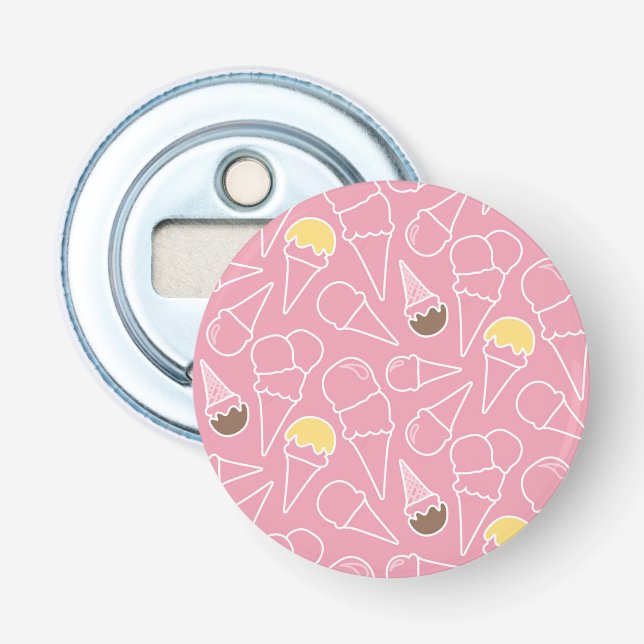 Summer Ice Cream Pattern Bottle Opener (Front)