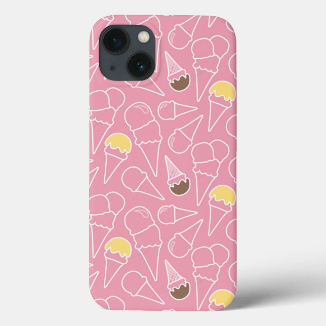 Summer Ice Cream Pattern Case-Mate iPhone Case (Back)
