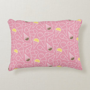 Summer Ice Cream Pattern Decorative Cushion