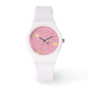 Summer Ice Cream Pattern Watch