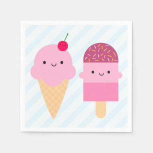 Summer Ice Cream Treats Napkin