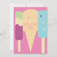 Summer Ice Cream Variety Sprinkles Birthday