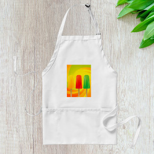 Summer Ice Pops Trio Bright Popsicles Standard Apron