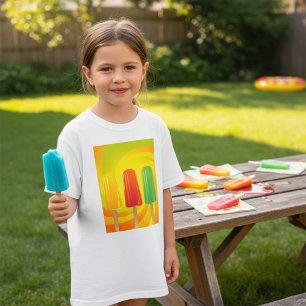 Summer Ice Pops Trio Bright Popsicles T-Shirt