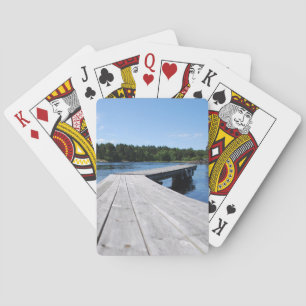 Summer idyll on a lonely Swedish fjord Playing Cards