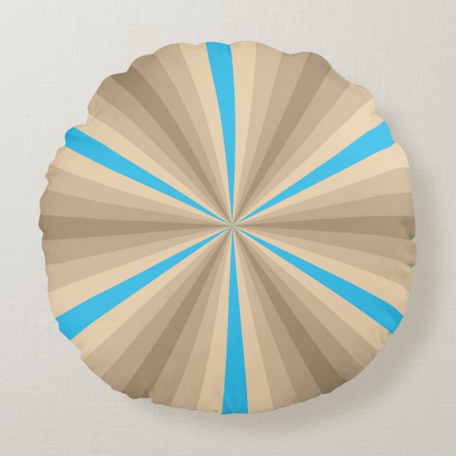 Summer Illusion Round Pillow (Front)