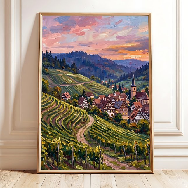 Summer Impressionist Black Forest Canvas Art Poster (Creator Uploaded)