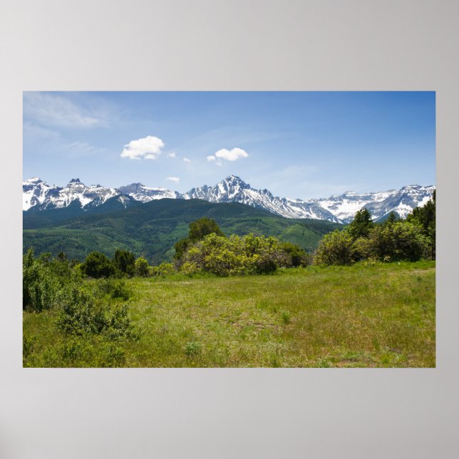 Summer in Colorado's San Juan Mountains Poster (Front)