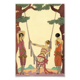 Summer in France Art Deco Photo Print