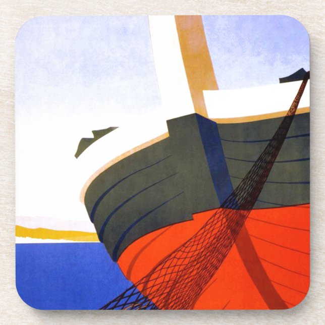 Summer in Italy Vintage Travel Coaster (Front)