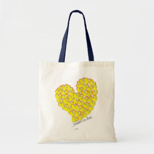 Summer in Love - Sun & Beach Hearts Tote Bag