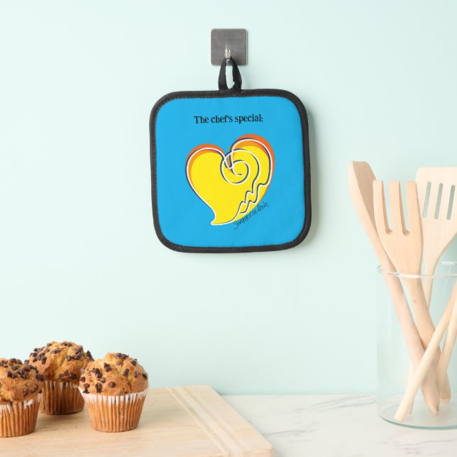 Summer in Love -The chef's special - Personalised  Pot Holder (Insitu(Hanging))