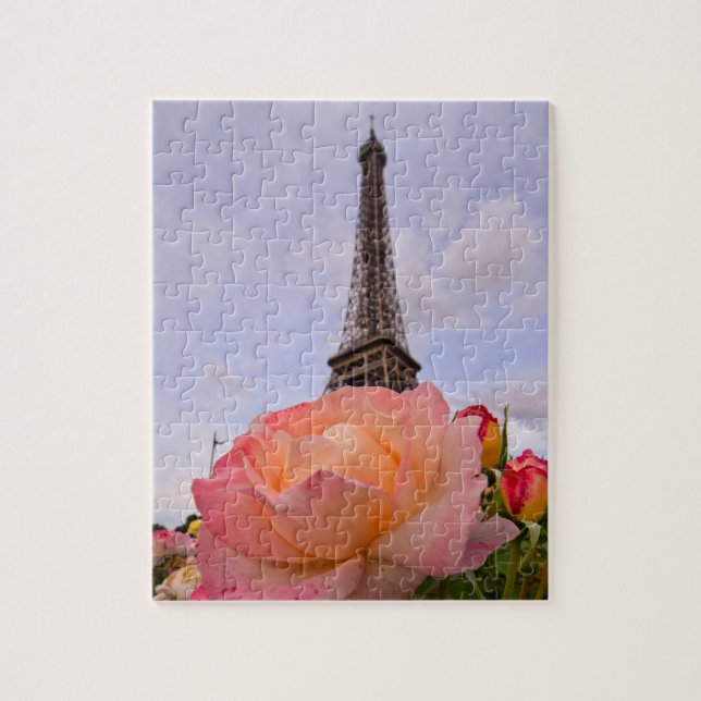 Summer in Paris - Eiffel Tower - 8x10 - 110 pcs. Jigsaw Puzzle (Vertical)