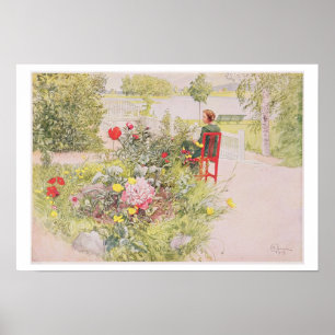 Summer in Sundborn, 1913, from a commercially prin Poster